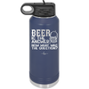 Beer is the Answer Now What Was the Question - Laser Engraved Stainless Steel Drinkware - 2171 -