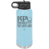 Beer is the Answer Now What Was the Question - Laser Engraved Stainless Steel Drinkware - 2171 -