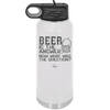 Beer is the Answer Now What Was the Question - Laser Engraved Stainless Steel Drinkware - 2171 -