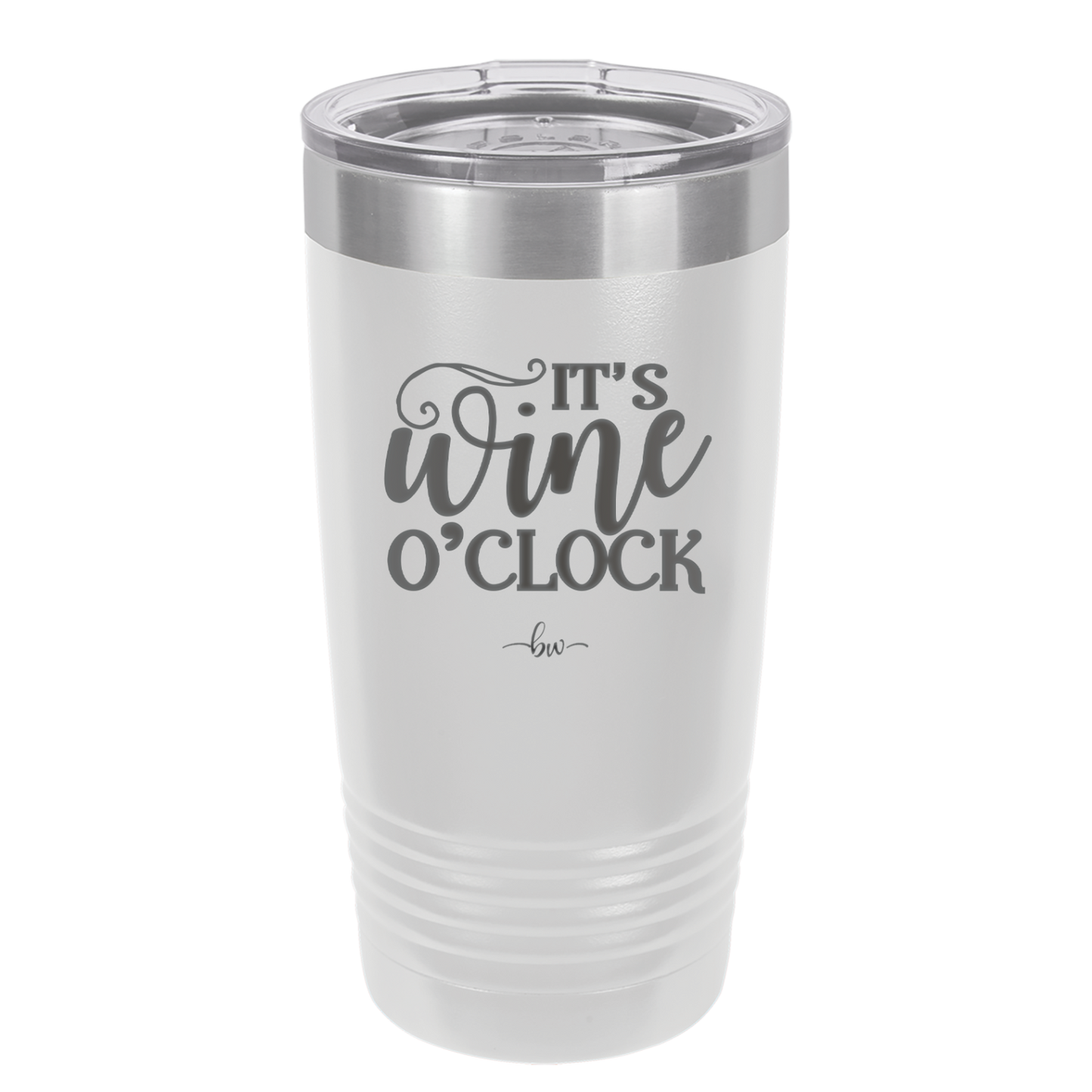 It is Wine O'Clock - Laser Engraved Stainless Steel Drinkware - 2173 -