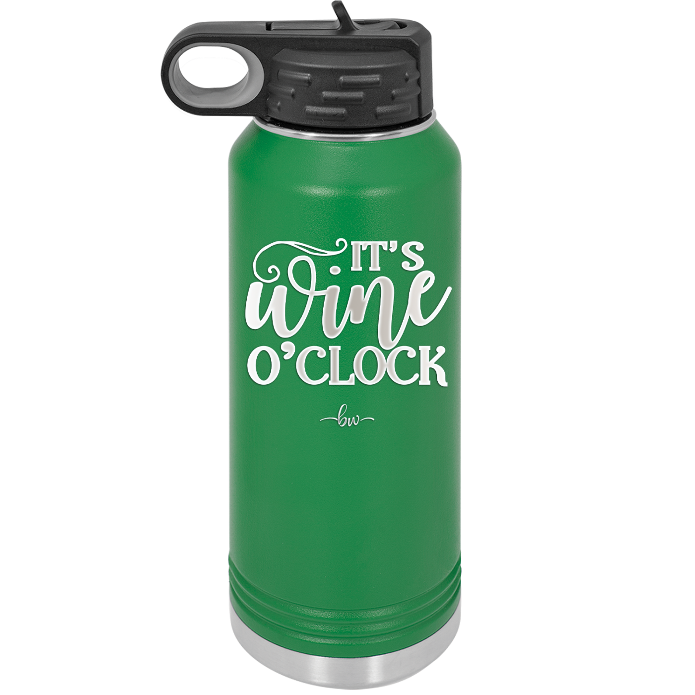 It is Wine O'Clock - Laser Engraved Stainless Steel Drinkware - 2173 -