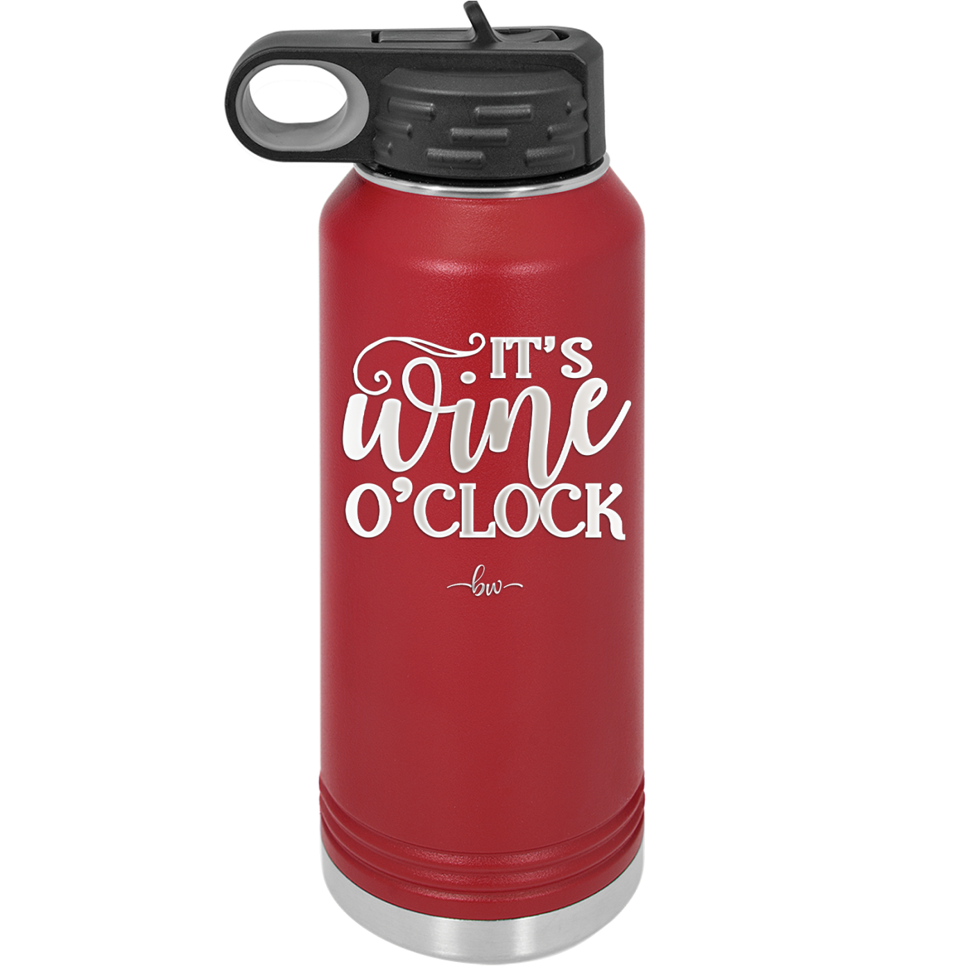It is Wine O'Clock - Laser Engraved Stainless Steel Drinkware - 2173 -
