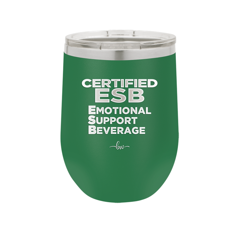 ESB Emotional Support Beverage - Laser Engraved Stainless Steel Drinkware - 2175 -