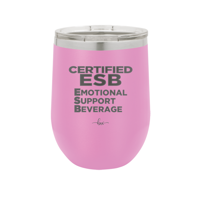 ESB Emotional Support Beverage - Laser Engraved Stainless Steel Drinkware - 2175 -