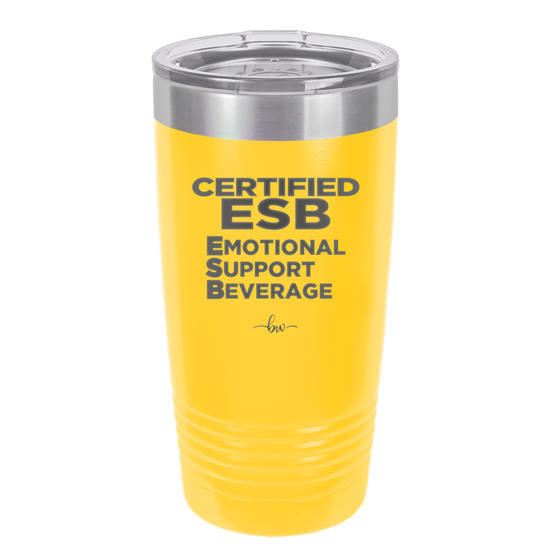 ESB Emotional Support Beverage - Laser Engraved Stainless Steel Drinkware - 2175 -