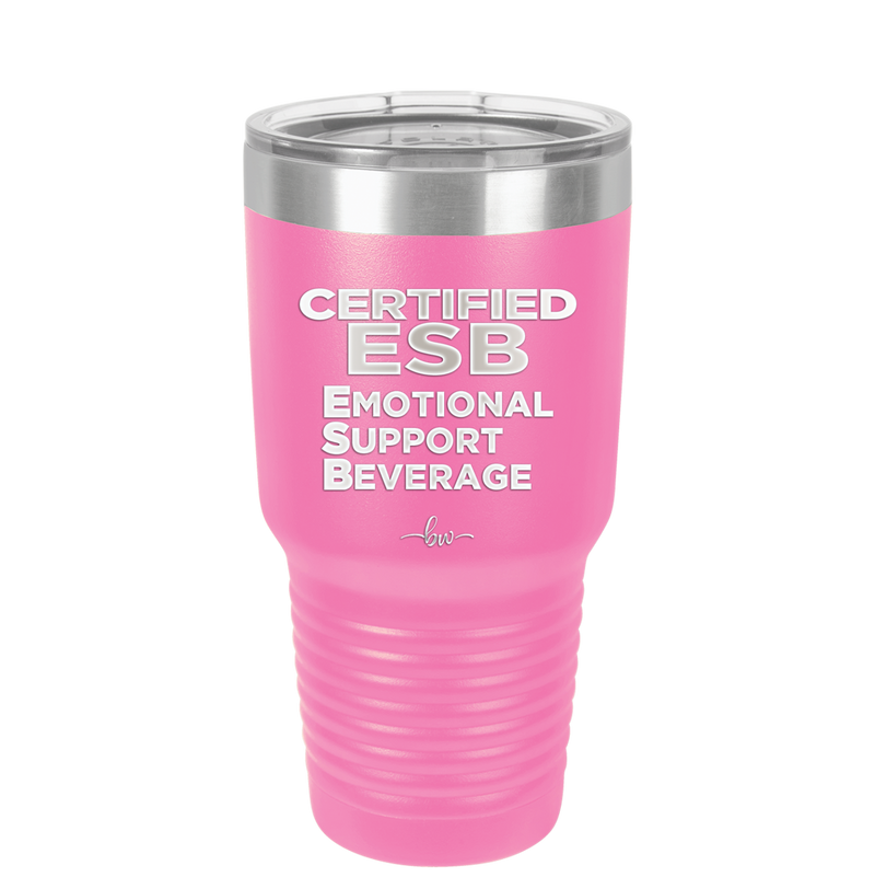 ESB Emotional Support Beverage - Laser Engraved Stainless Steel Drinkware - 2175 -