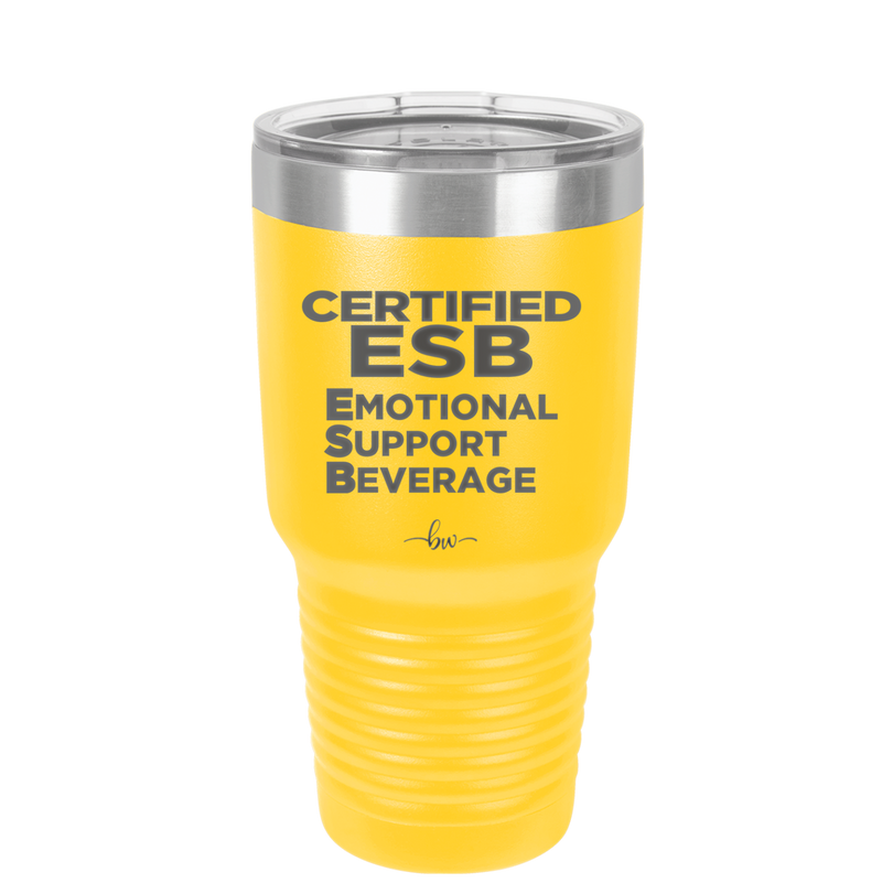 ESB Emotional Support Beverage - Laser Engraved Stainless Steel Drinkware - 2175 -