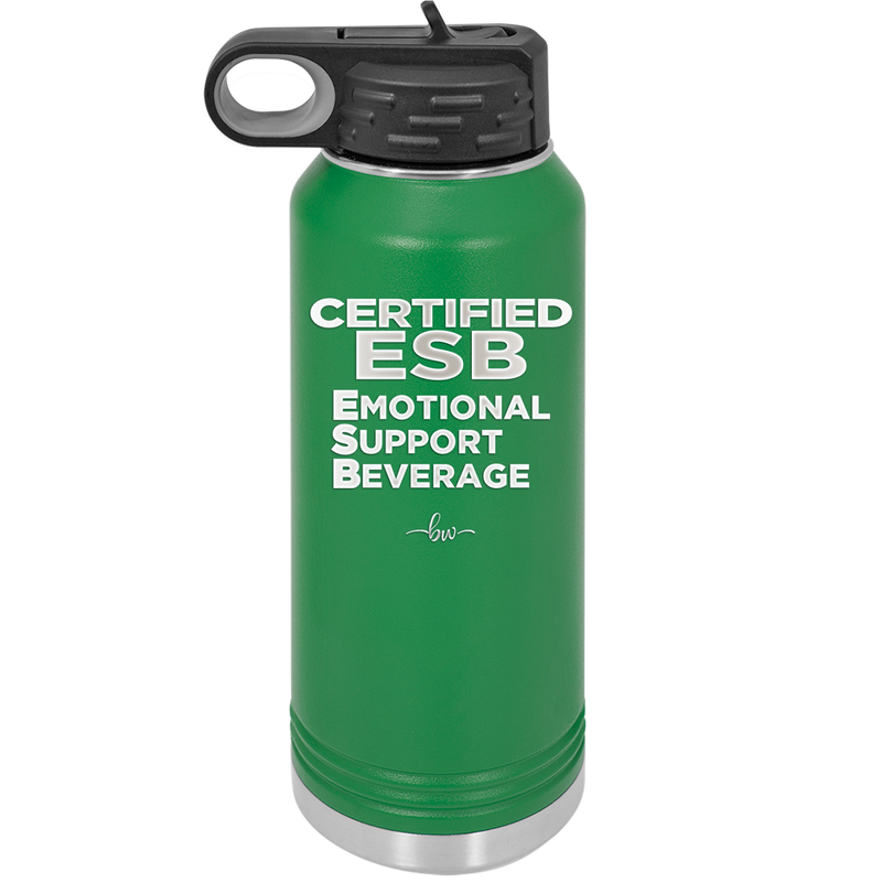 ESB Emotional Support Beverage - Laser Engraved Stainless Steel Drinkware - 2175 -