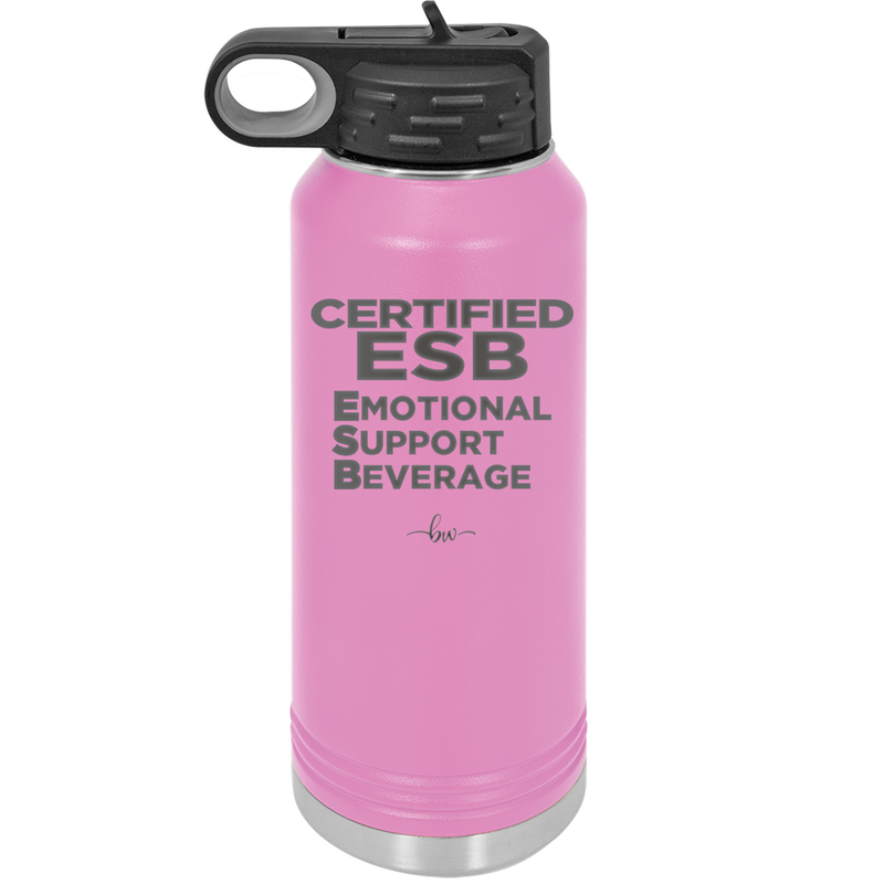 ESB Emotional Support Beverage - Laser Engraved Stainless Steel Drinkware - 2175 -