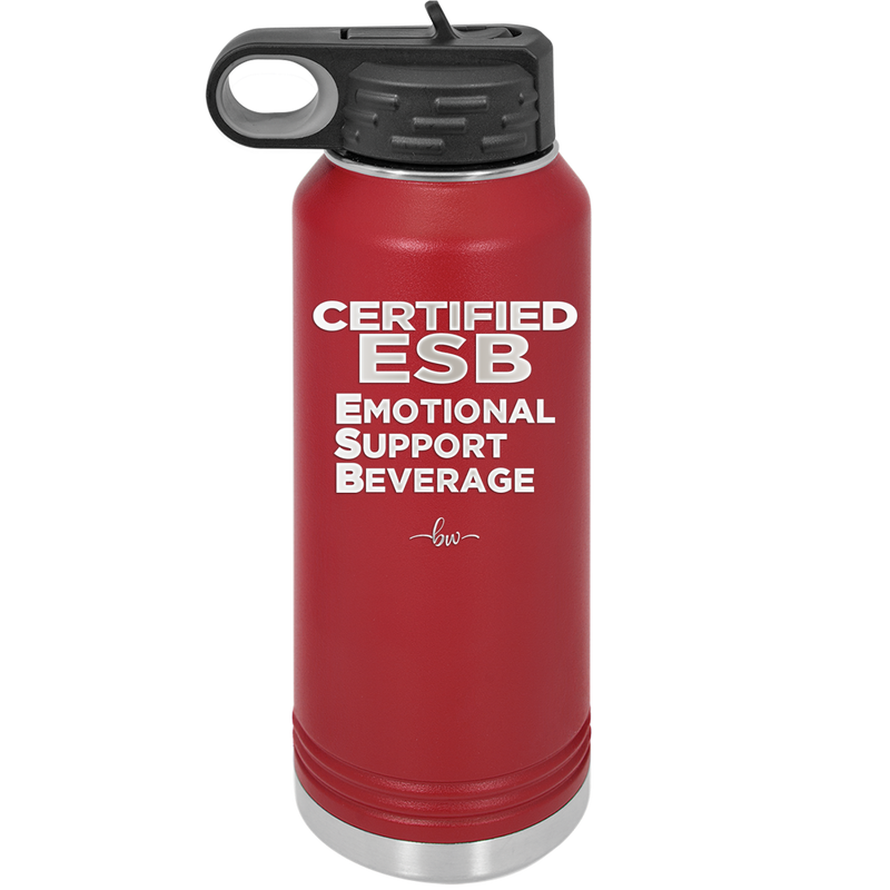 ESB Emotional Support Beverage - Laser Engraved Stainless Steel Drinkware - 2175 -