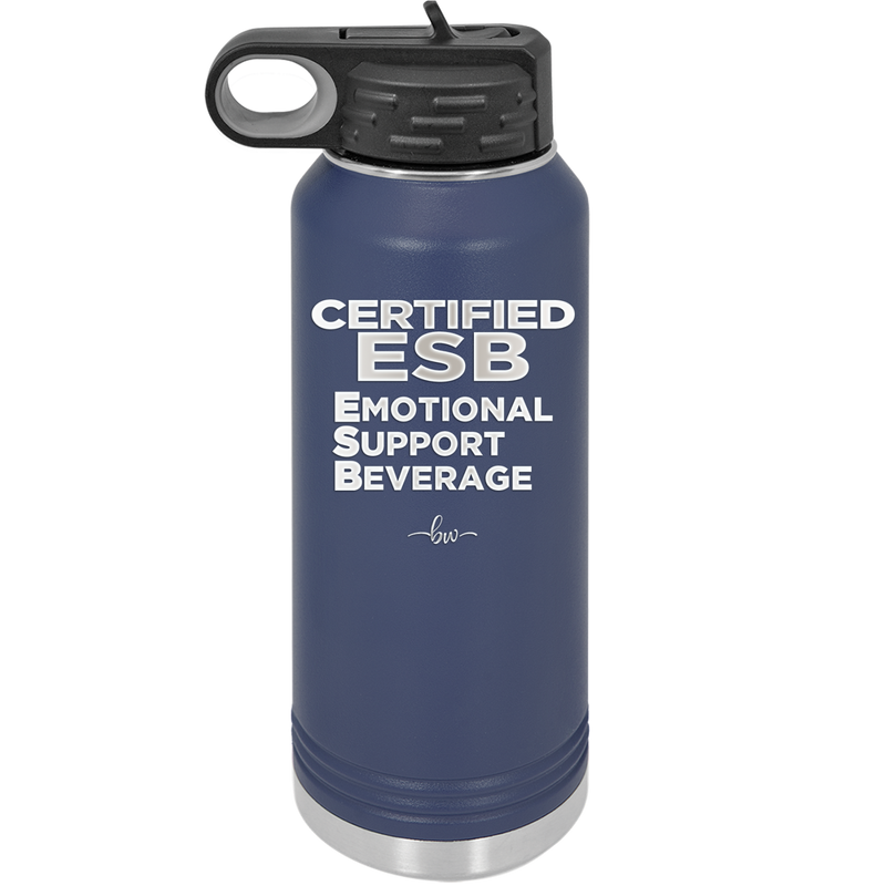ESB Emotional Support Beverage - Laser Engraved Stainless Steel Drinkware - 2175 -