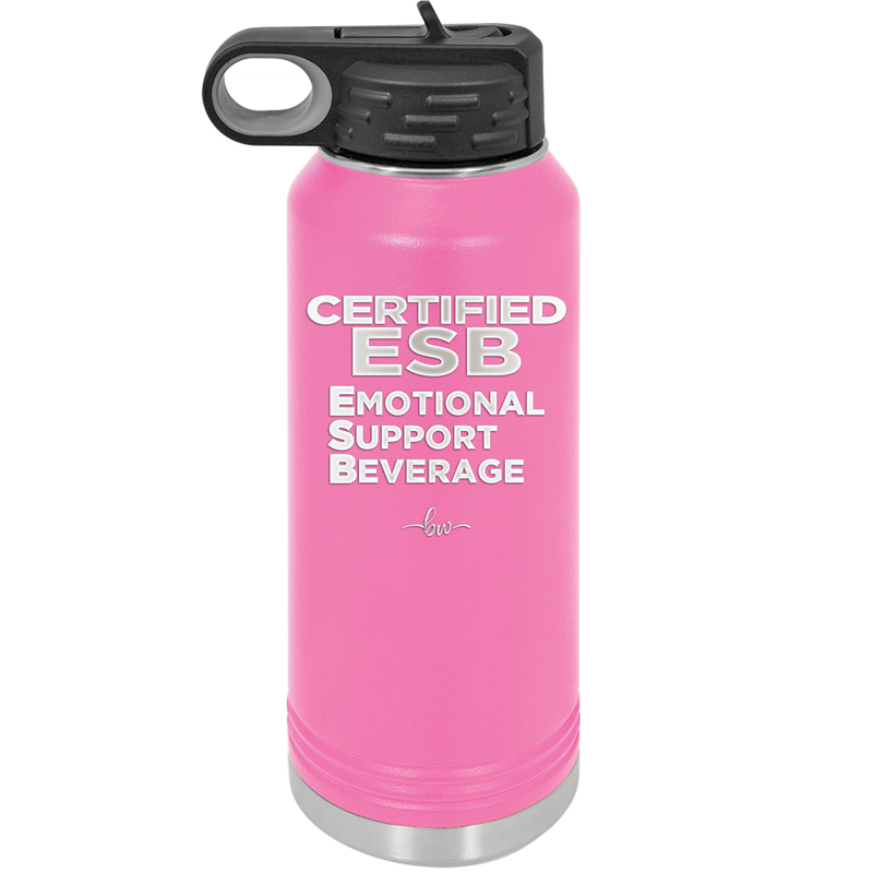 ESB Emotional Support Beverage - Laser Engraved Stainless Steel Drinkware - 2175 -
