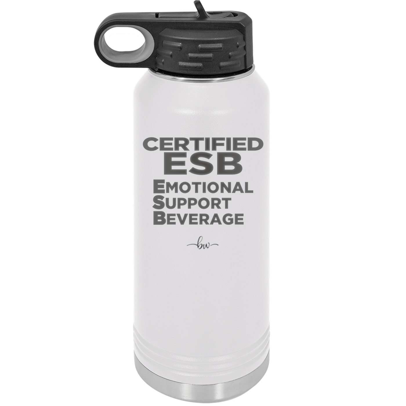 ESB Emotional Support Beverage - Laser Engraved Stainless Steel Drinkware - 2175 -