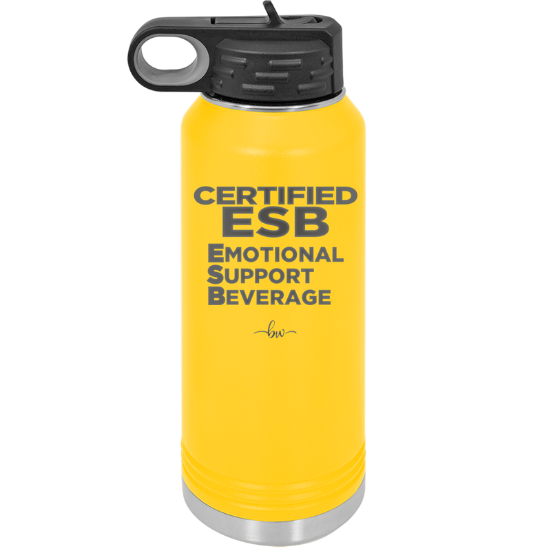 ESB Emotional Support Beverage - Laser Engraved Stainless Steel Drinkware - 2175 -