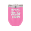 I'm Actually Not Funny I'm Just Mean and People Think I'm Joking - Laser Engraved Stainless Steel Drinkware - 2177 -