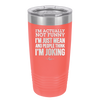 I'm Actually Not Funny I'm Just Mean and People Think I'm Joking - Laser Engraved Stainless Steel Drinkware - 2177 -