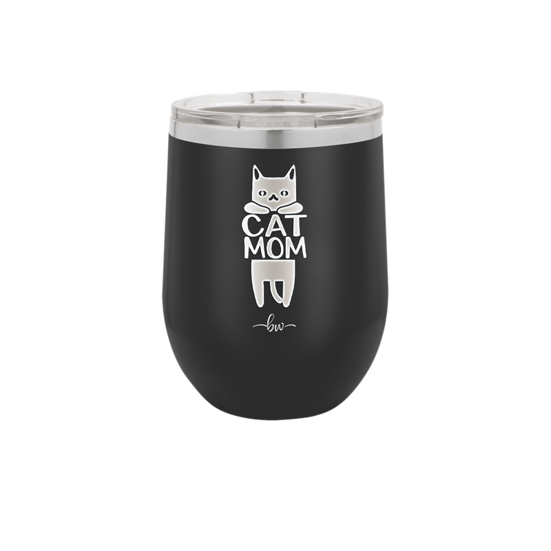 Cat Mom - Laser Engraved Stainless Steel Drinkware - 2183 -