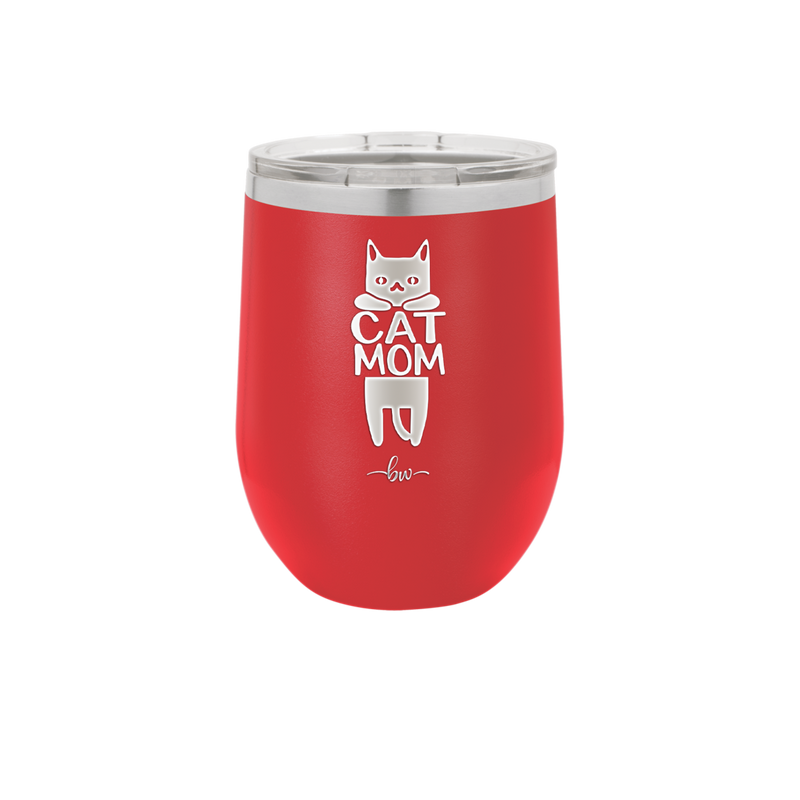 Cat Mom - Laser Engraved Stainless Steel Drinkware - 2183 -