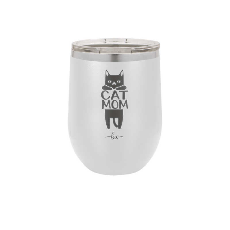 Cat Mom - Laser Engraved Stainless Steel Drinkware - 2183 -