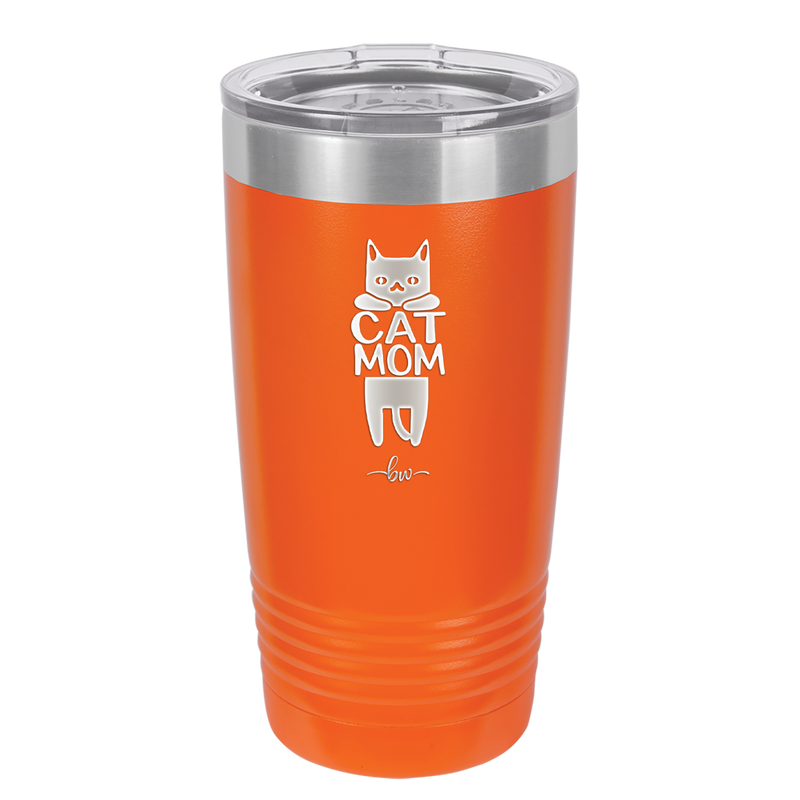 Cat Mom - Laser Engraved Stainless Steel Drinkware - 2183 -