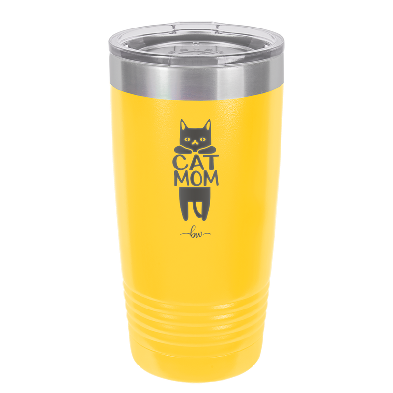 Cat Mom - Laser Engraved Stainless Steel Drinkware - 2183 -