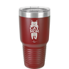Cat Mom - Laser Engraved Stainless Steel Drinkware - 2183 -