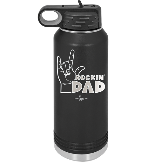 Rockin Dad - Laser Engraved Stainless Steel Drinkware - 2186 -