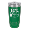 Dad the Man Who First Taught Me to Fly - Laser Engraved Stainless Steel Drinkware - 2189 -