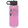 Dad the Man Who First Taught Me to Fly - Laser Engraved Stainless Steel Drinkware - 2189 -