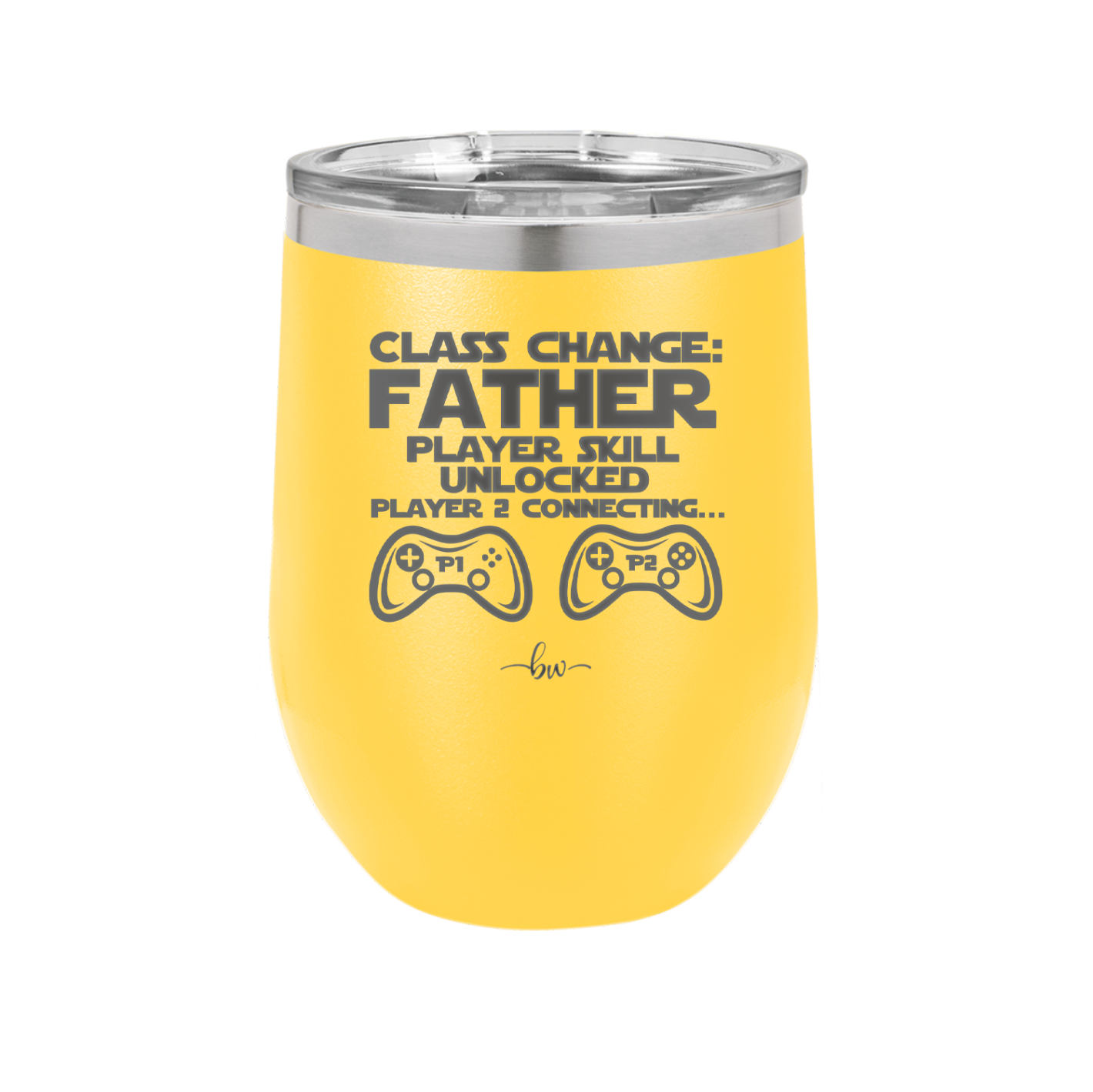 Class Change Father Player Skill Unlocked - Laser Engraved Stainless Steel Drinkware - 2190 -