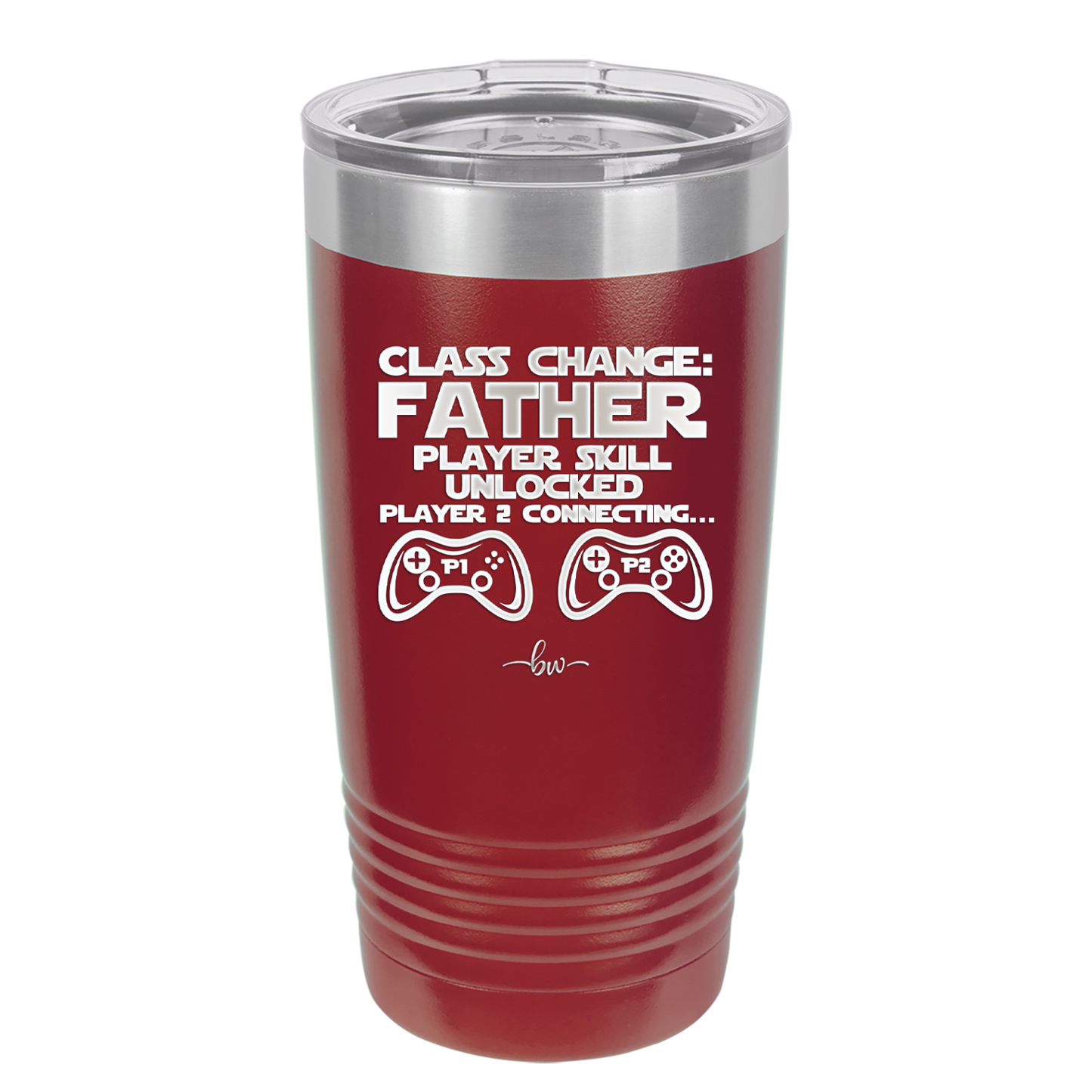 Class Change Father Player Skill Unlocked - Laser Engraved Stainless Steel Drinkware - 2190 -