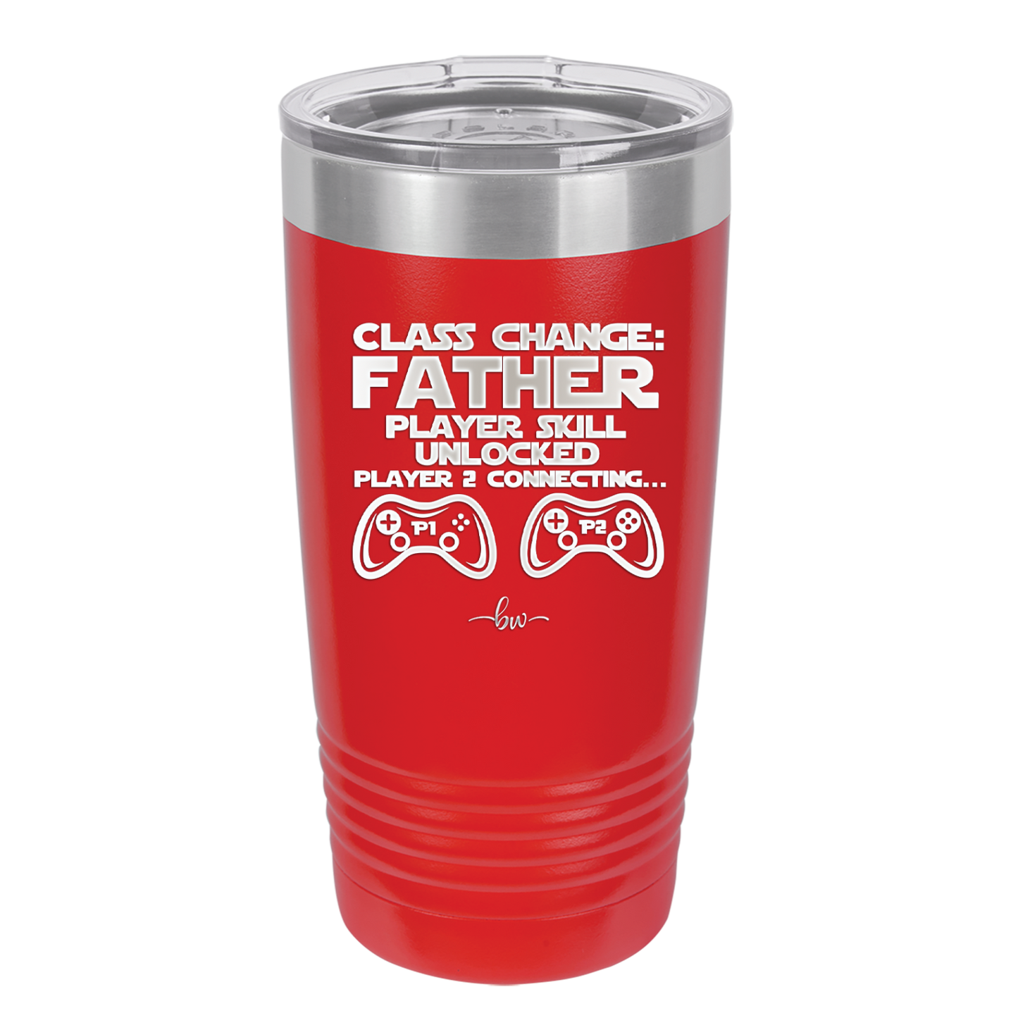 Class Change Father Player Skill Unlocked - Laser Engraved Stainless Steel Drinkware - 2190 -