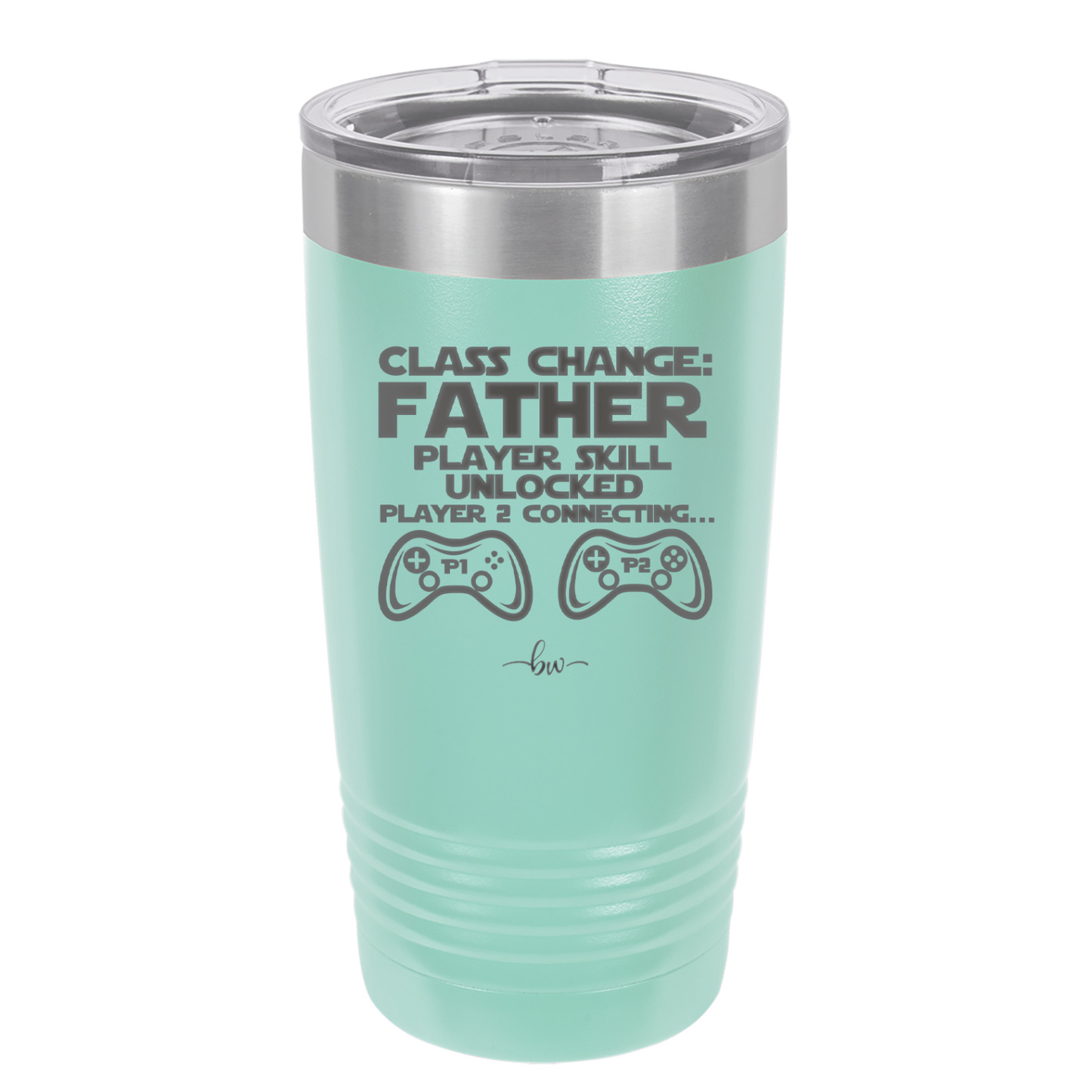 Class Change Father Player Skill Unlocked - Laser Engraved Stainless Steel Drinkware - 2190 -