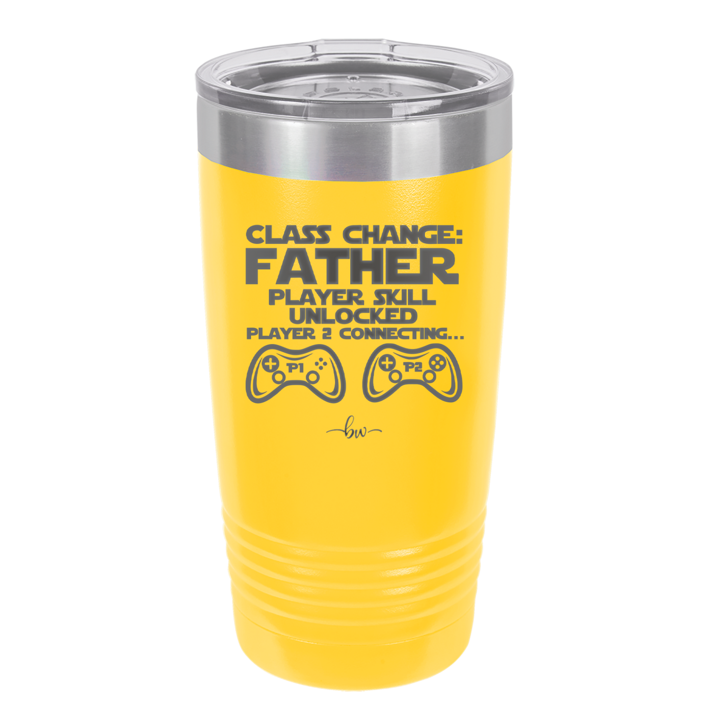 Class Change Father Player Skill Unlocked - Laser Engraved Stainless Steel Drinkware - 2190 -