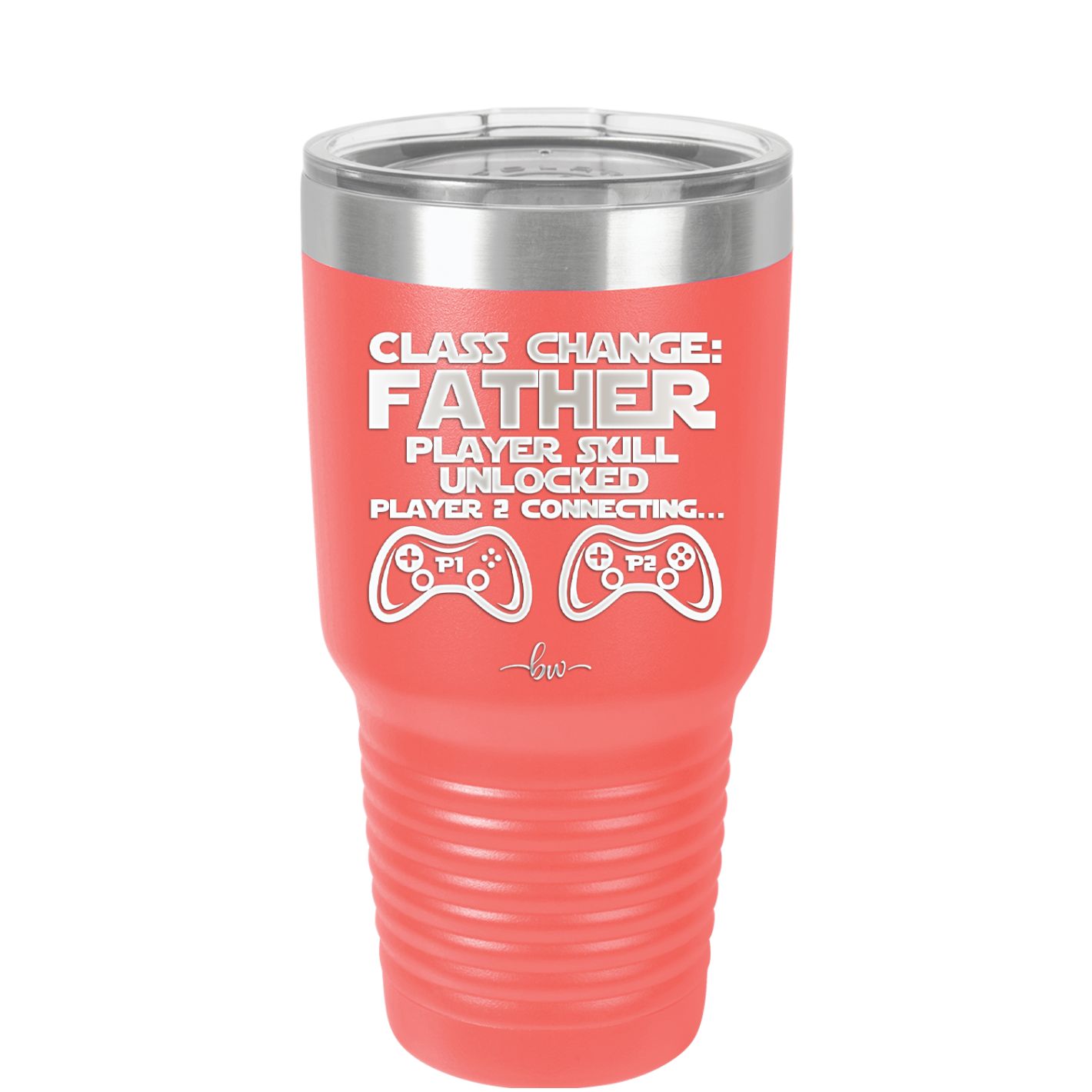 Class Change Father Player Skill Unlocked - Laser Engraved Stainless Steel Drinkware - 2190 -