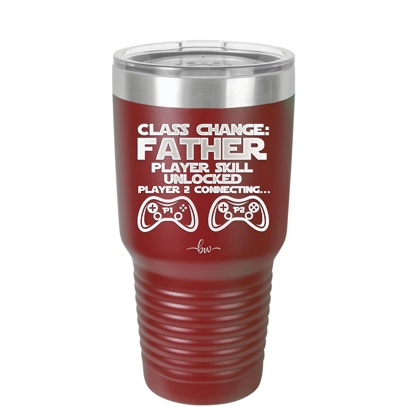 Class Change Father Player Skill Unlocked - Laser Engraved Stainless Steel Drinkware - 2190 -