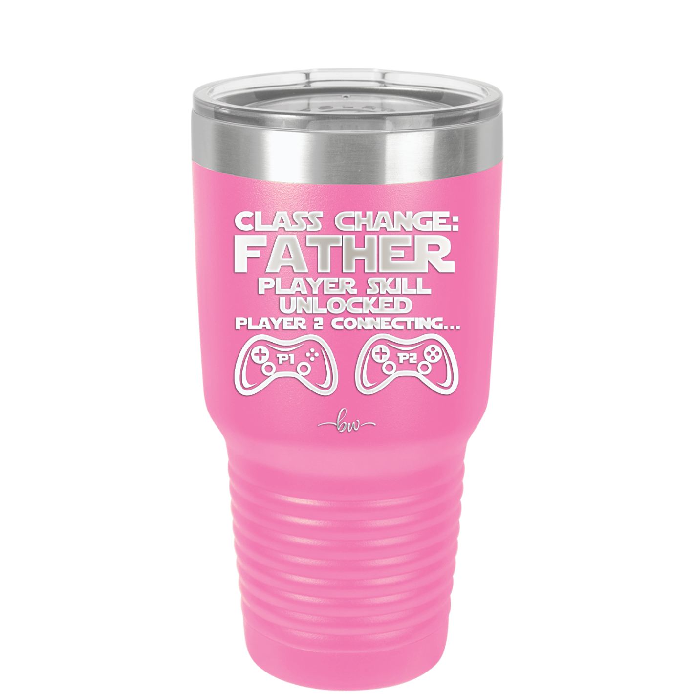 Class Change Father Player Skill Unlocked - Laser Engraved Stainless Steel Drinkware - 2190 -