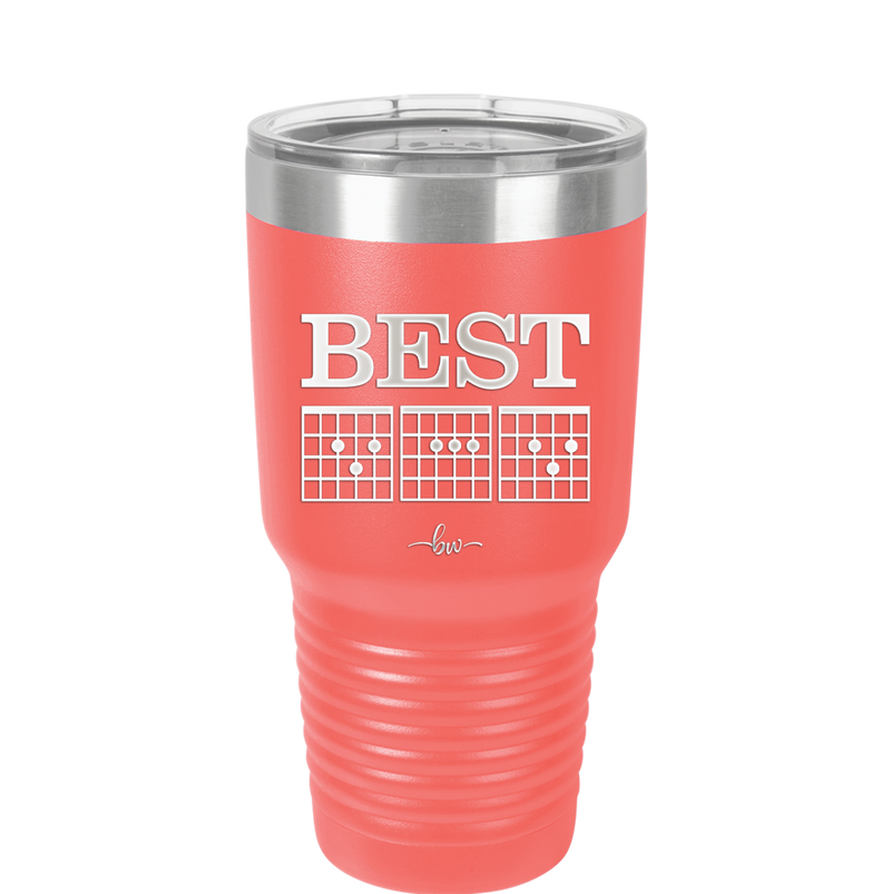 Best Dad D A D Guitar Chords - Laser Engraved Stainless Steel Drinkware - 2192 -