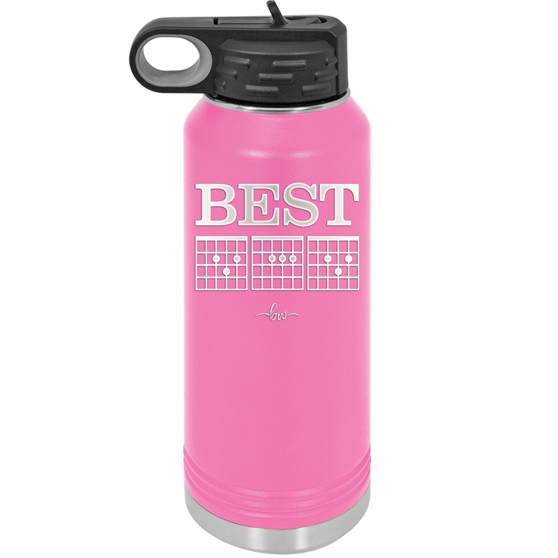 Best Dad D A D Guitar Chords - Laser Engraved Stainless Steel Drinkware - 2192 -