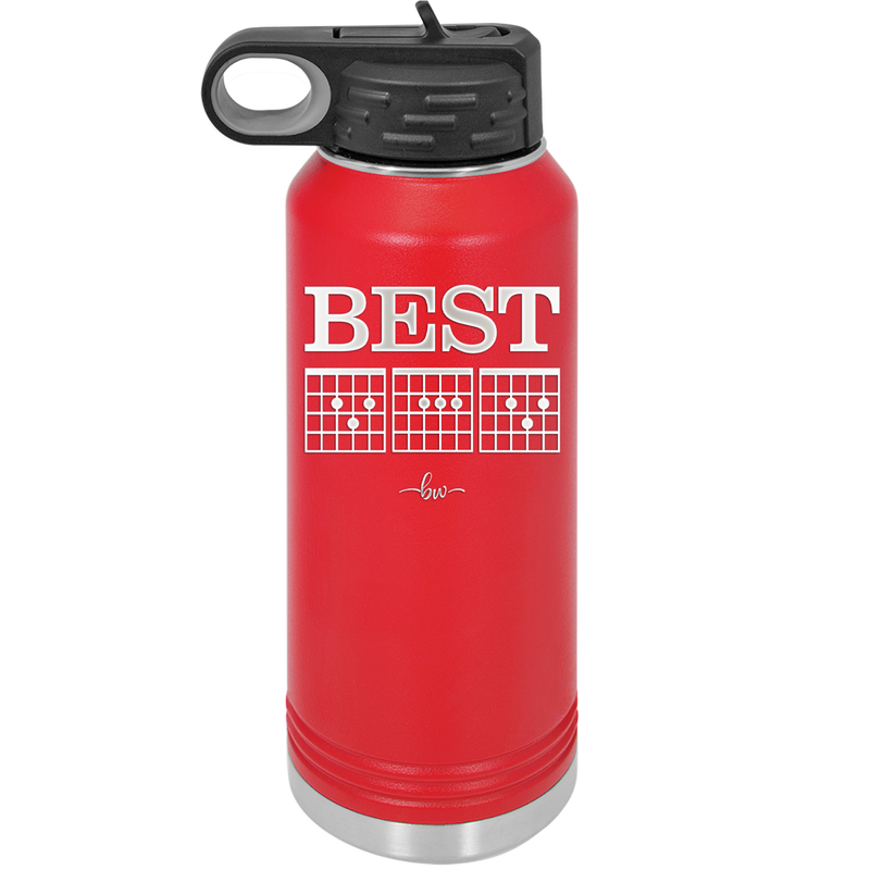 Best Dad D A D Guitar Chords - Laser Engraved Stainless Steel Drinkware - 2192 -