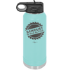 Sawdust is Man Glitter - Laser Engraved Stainless Steel Drinkware - 2194 -