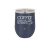 Coffee Because Kids Are Assholes with Cup and Saucer - Laser Engraved Stainless Steel Drinkware - 2199 -