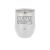 Coffee Because Kids Are Assholes with Cup and Saucer - Laser Engraved Stainless Steel Drinkware - 2199 -