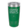 Coffee Because Kids Are Assholes with Cup and Saucer - Laser Engraved Stainless Steel Drinkware - 2199 -