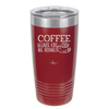 Coffee Because Kids Are Assholes with Cup and Saucer - Laser Engraved Stainless Steel Drinkware - 2199 -