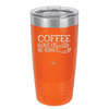 Coffee Because Kids Are Assholes with Cup and Saucer - Laser Engraved Stainless Steel Drinkware - 2199 -