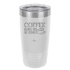 Coffee Because Kids Are Assholes with Cup and Saucer - Laser Engraved Stainless Steel Drinkware - 2199 -