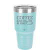 Coffee Because Kids Are Assholes with Cup and Saucer - Laser Engraved Stainless Steel Drinkware - 2199 -
