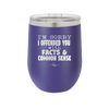 I'm Sorry I've Offended You With Facts and Common Sense - Laser Engraved Stainless Steel Drinkware - 2213 -