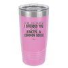 I'm Sorry I've Offended You With Facts and Common Sense - Laser Engraved Stainless Steel Drinkware - 2213 -